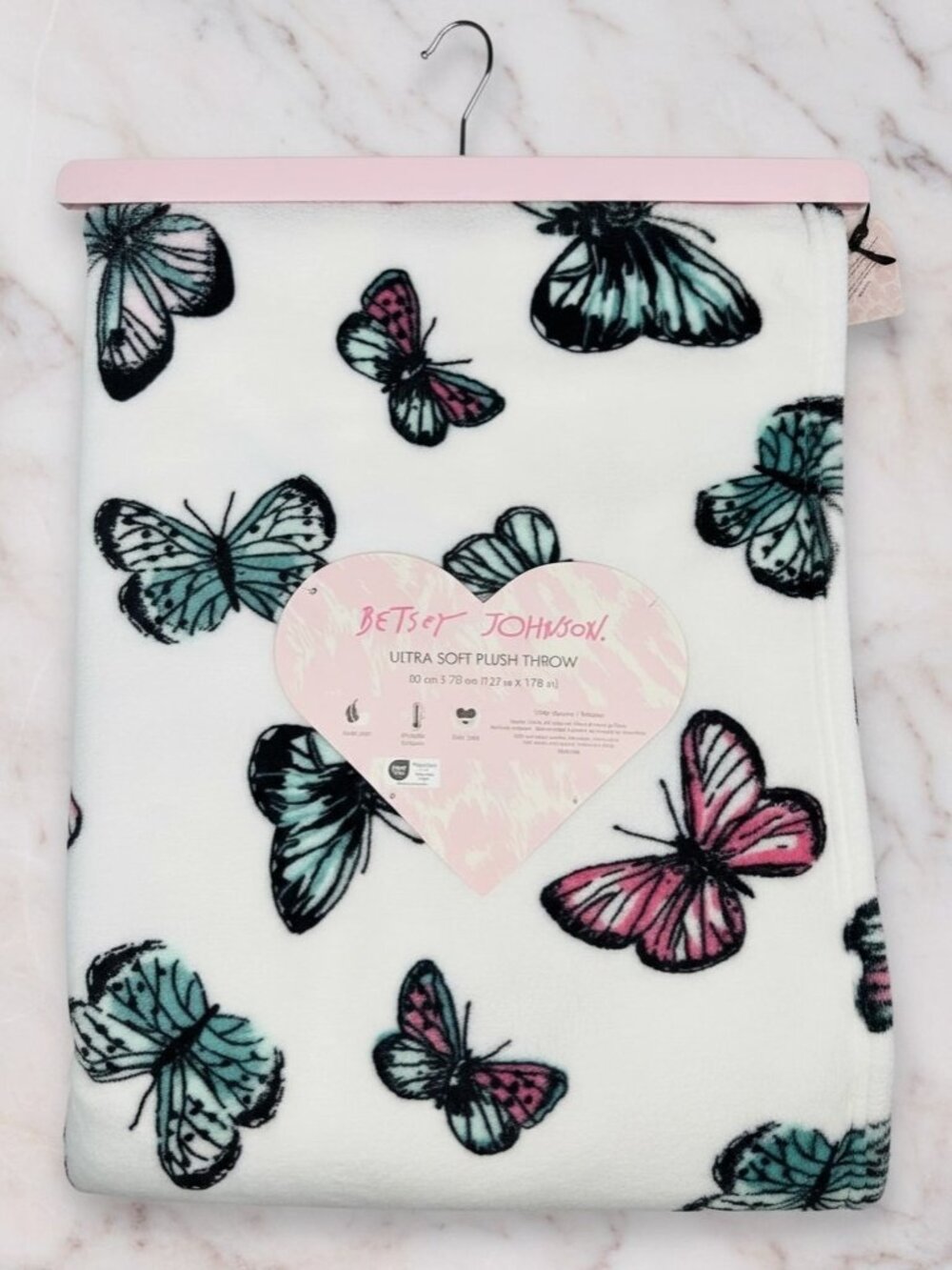 Betsy Johnson Ultra Soft Plush Throw